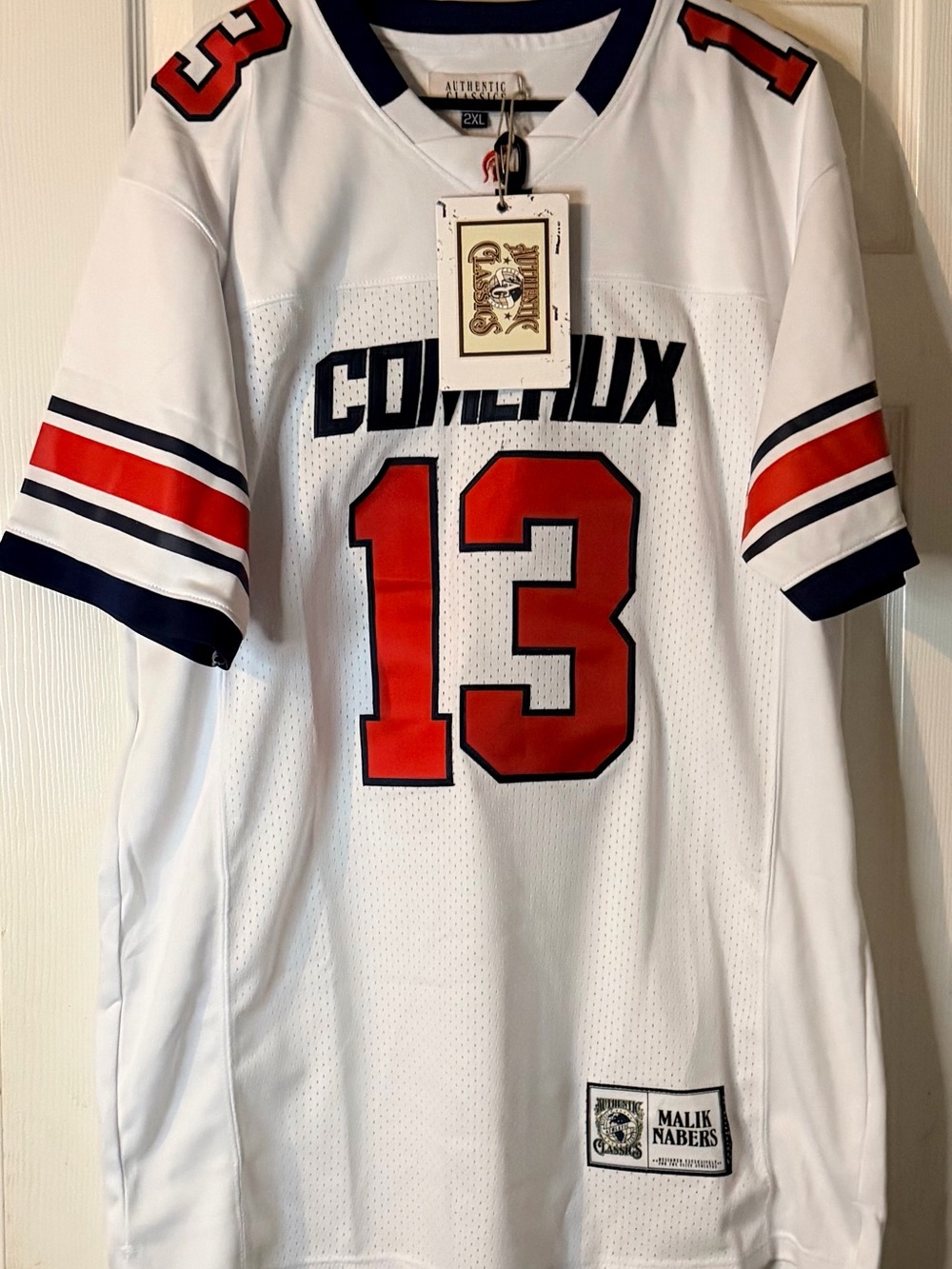 Malik Nabers #13 White high school Football Jersey